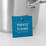 Кастрюля из нержавеющей стали Hanna Knövell с крышкой, 5 л, d=22 см, h=13 см, толщина стенки 0,6 мм, индукция