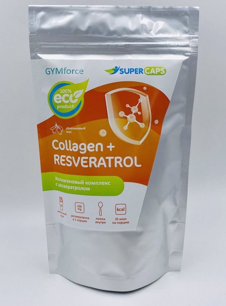 Натуральный коллаген с ресвератролом GYMforce Collagen+ - 150 гр. 
