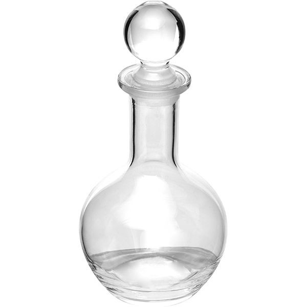 Стеклянный графин с пробкой-шаром (объем 150 мл.) 