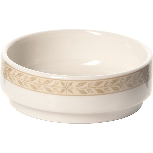 Салатник «Антуанетт»;фарфор;60мл;D=75,H=25мм;белый,олив. 