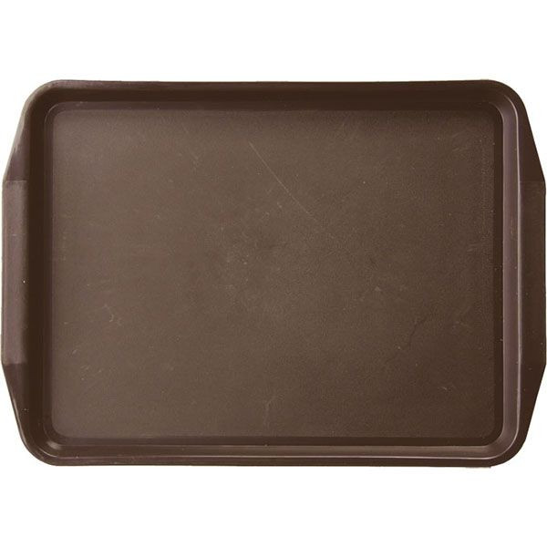 Коричневый прямоугольный поднос «Проотель» (45х32 см) 