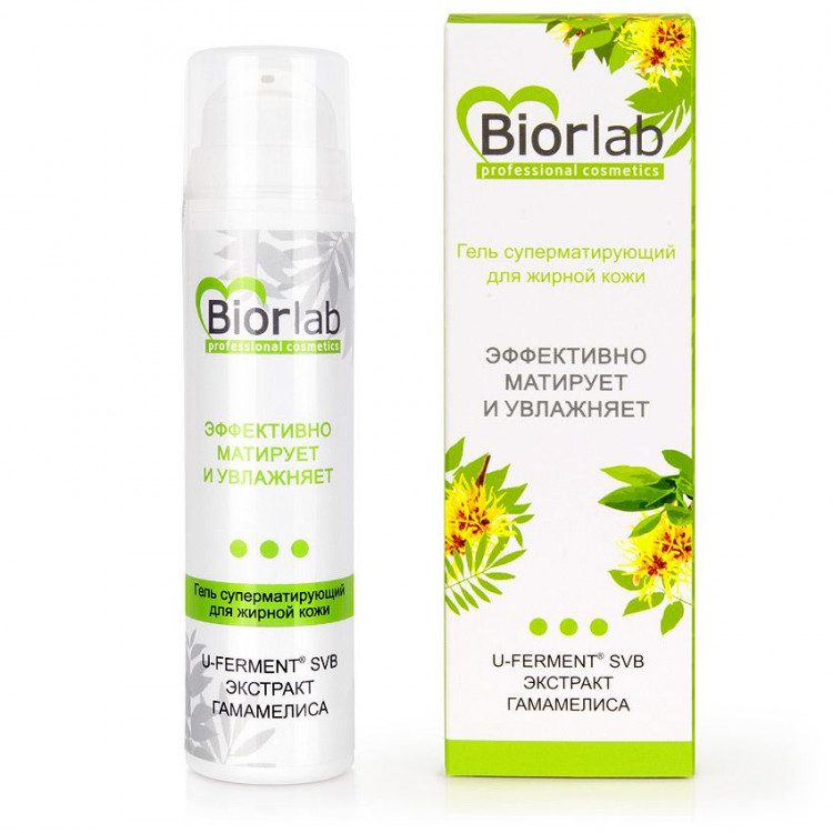 Суперматирующий гель для жирной кожи BiorLab - 50 гр. 