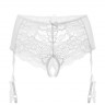 Трусики-пояс из эластичного кружева с пажами для чулок Sheila