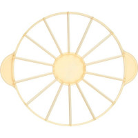 Делитель для торта на 14 кусков;пластик;D=260,H=25,L=330мм;желт.