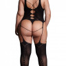 Эффектный боди-комбинезон Elara VII Bodystocking with Open Cups