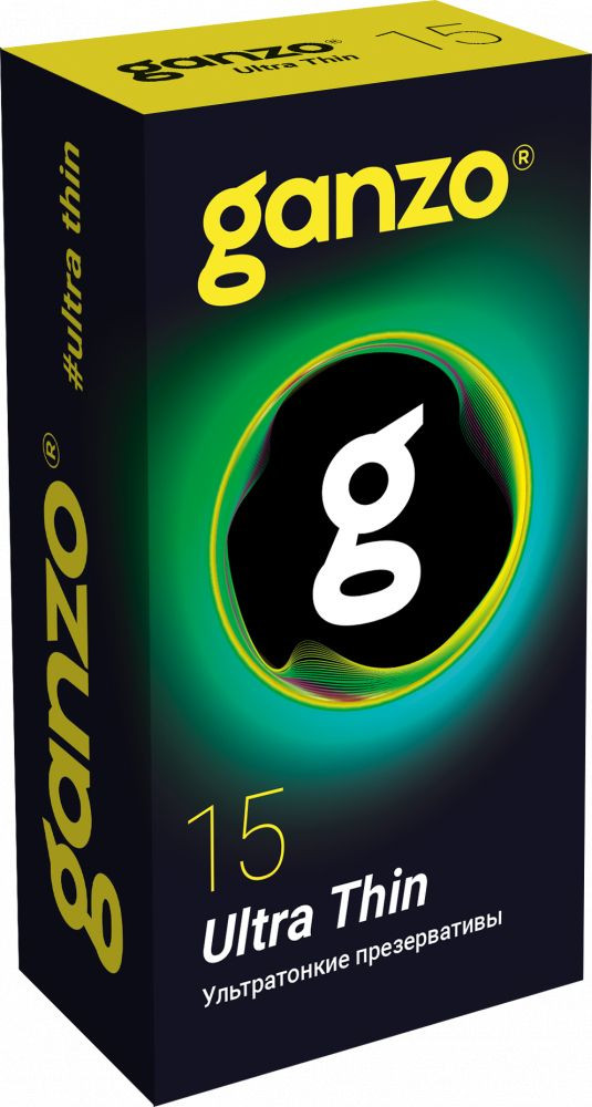 Прозрачные ультратонкие презервативы Ganzo Ultra thin - 15 шт. 