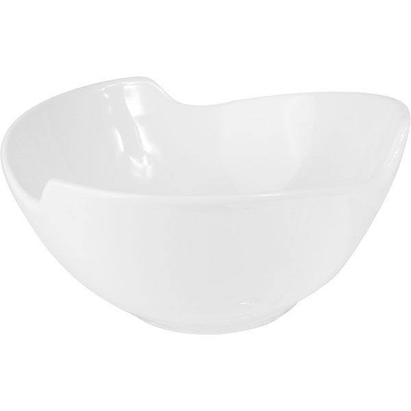 Белый фигурный салатник «Кунстверк» (объем 2 л.) 