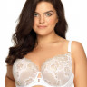 Эффектный бюстгальтер plus size с кружевной чашкой на косточке