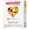 Презервативы Masculan Tutti-Frutti с фруктовым ароматом - 3 шт.