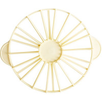 Делитель для торта на 12-18 кусков;пластик;D=270,H=25,L=330мм;желт.