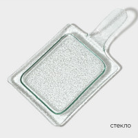 Блюдо стеклянное сервировочное Magistro «Авис», 29,5×15,5×4 см