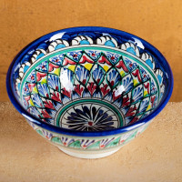 Коса Риштанская Керамика  Узоры , 18 см, большая, синяя