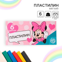 Пластилин 6 цветов 90 г «Минни», Минни Маус