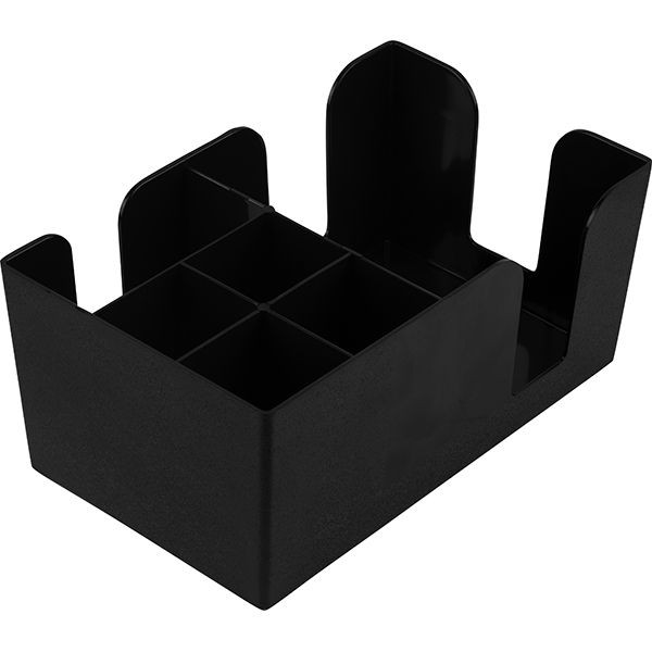 Черная барная подставка «Пробар» (5 отделений) 