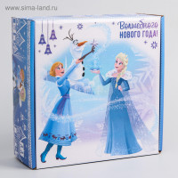 Новый год. Подарочная коробка  Новый год  24.5х24.5х9.5 см, Холодное сердце