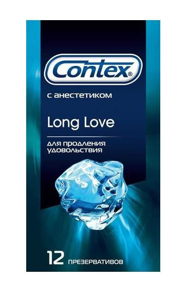 Презервативы с продлевающим эффектом Contex Long Love - 12 шт. 