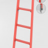 ЛСПД-1,5МГК односекционная диэлектрическая стеклопластиковая лестница, крюки, металлические оконцеватели (Мягкий грунт) h=1400мм, ступ.3