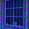 Гирлянда «Водопад» 2 × 3 м, IP44, прозрачная нить, 800 LED, свечение мульти, 8 режимов, 220 В