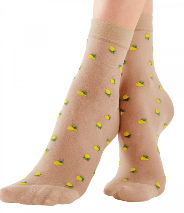 Капроновые носочки с лимончиками Lemon Anklets 