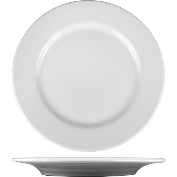 Белая тарелка «Тренд» (диаметр 22,5 см) 