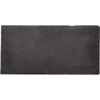 Черное блюдо для подачи из натурального сланца (40х20 см)