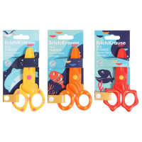 Ножницы детские 12 см, ErichKrause Sea Friends, пластик, МИКС (цена за 1 штуку)