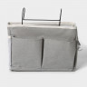 Серый подвесной органайзер с карманами (30х10х20 см)