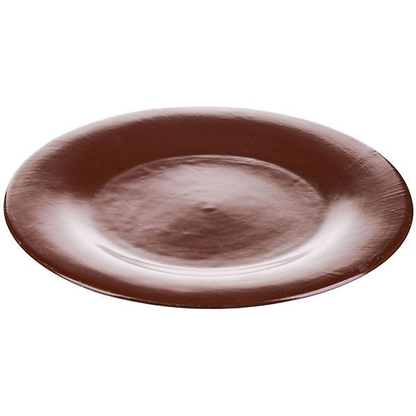 Тарелка «Шоколад» мелкая;фарфор;D=20,H=2см;тем.корич. 