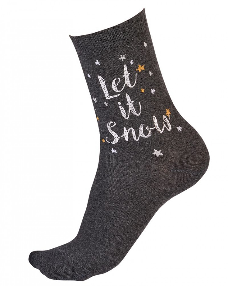 Новогодние хлопковые носки со снежинками Christmas Socks 