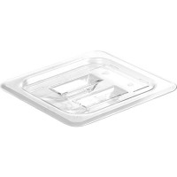 Крышка для гастроемкости с ручкой GN 1/6;поликарбонат;,L=17,6,B=16,2см;прозр.