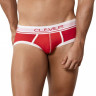 Красные трусы-брифы из перфорированной ткани Power Piping Brief