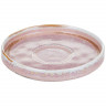 Розовое блюдце «Пион» (диаметр 12 см)