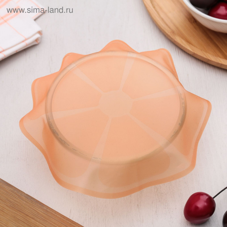 Крышка силиконовая для хранения продуктов «Цитрус», d=18 см, цвет МИКС 