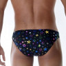 Сексуальные мужские трусы-слипы с разноцветными звездами