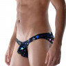 Сексуальные мужские трусы-слипы с разноцветными звездами