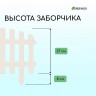 Белое декоративное ограждение RENESSANS (42х35 см) - 5 секций