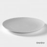 Тарелка фарфоровая Magistro Line, d=26,5 см, цвет белый