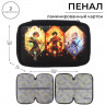 Пенал 2 секции, 125 х 205 х 40 мм, Calligrata 30П26/2  Аниме game , ламинированный картон