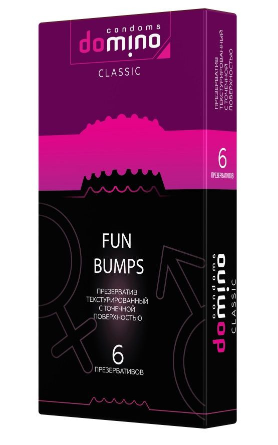 Текстурированные презервативы DOMINO Classic Fun Bumps - 6 шт. 
