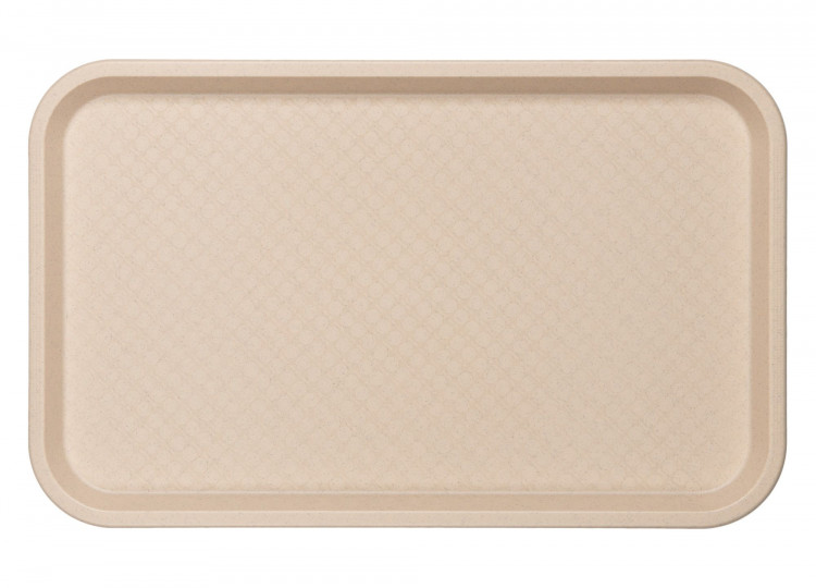 Бежевый прямоугольный поднос (52,5х32,5 см) 