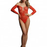 Изящное боди Wonder Rhinestone Bodysuit с длинным рукавом