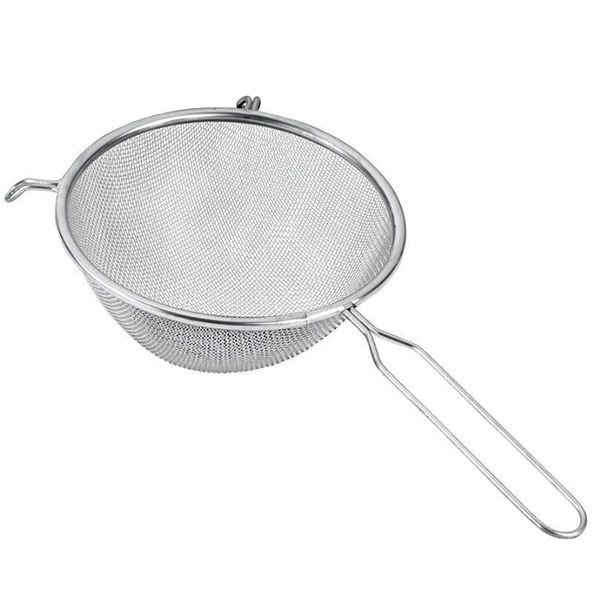 Сито с ручкой;сталь нерж.;D=14,L=30см;стальной 