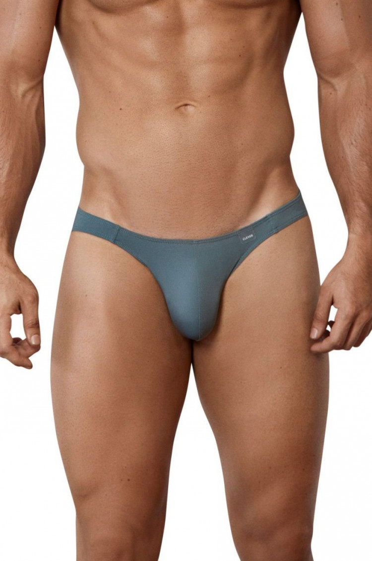 Серые трусы-слипы с узким бочком Emotion Brief 