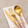 Столовая ложка «Дистрикт Пинк Голд Мэтт» - 19,6 см.
