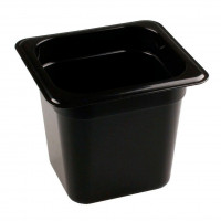 Черная гастроемкость GN 1/6 без крышки (объем 2,2 л.)