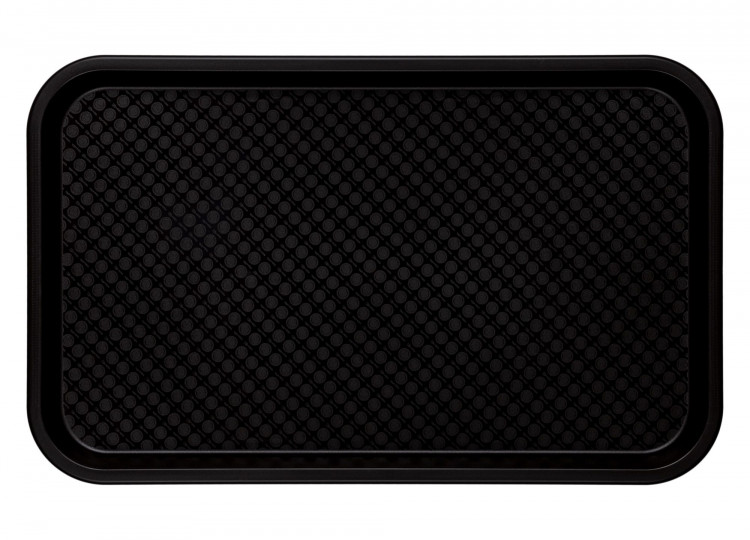 Коричневый прямоугольный поднос (52,5х32,5 см) 