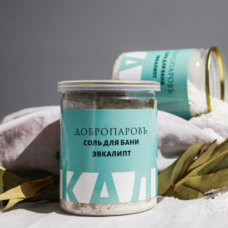 Соль для бани с травами «Эвкалипт» - 400 гр. 