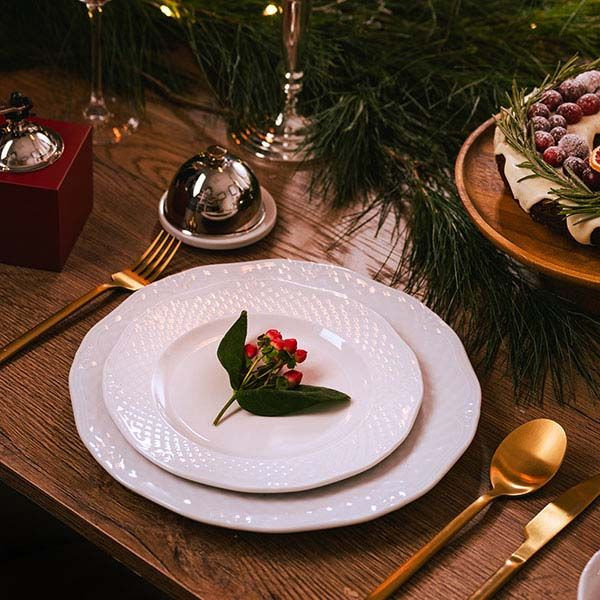 Тарелка «Афродита» мелкая;фарфор;D=190,H=15мм;белый 