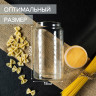 Стеклянная банка для сыпучих продуктов с бамбуковой крышкой «Эко» (1 л.)