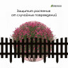 Коричневое декоративное ограждение (42х35 см) - 5 секций